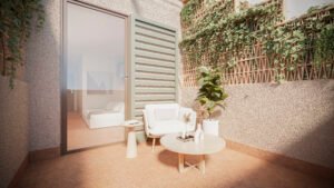 Somos Coliving 10 Terraza privada de habitacon atico